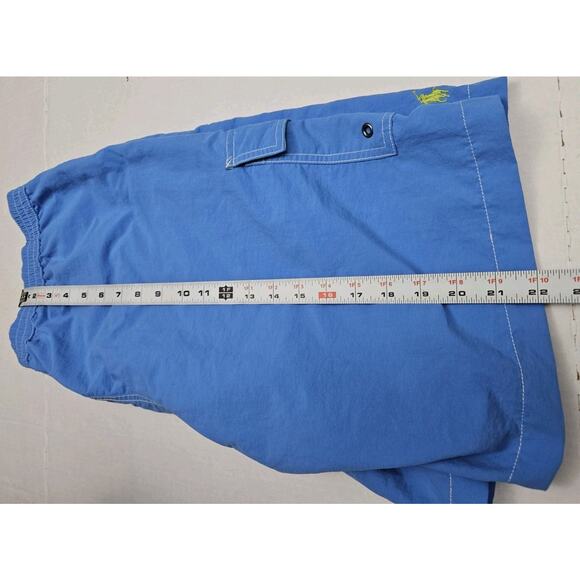 Polo Ralph Lauren Board Shorts Men's Large Bright Blue Mesh Lined Swimming - Picture 4 of 10
